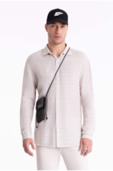 Camisa Breeze Plaid Classic Natural