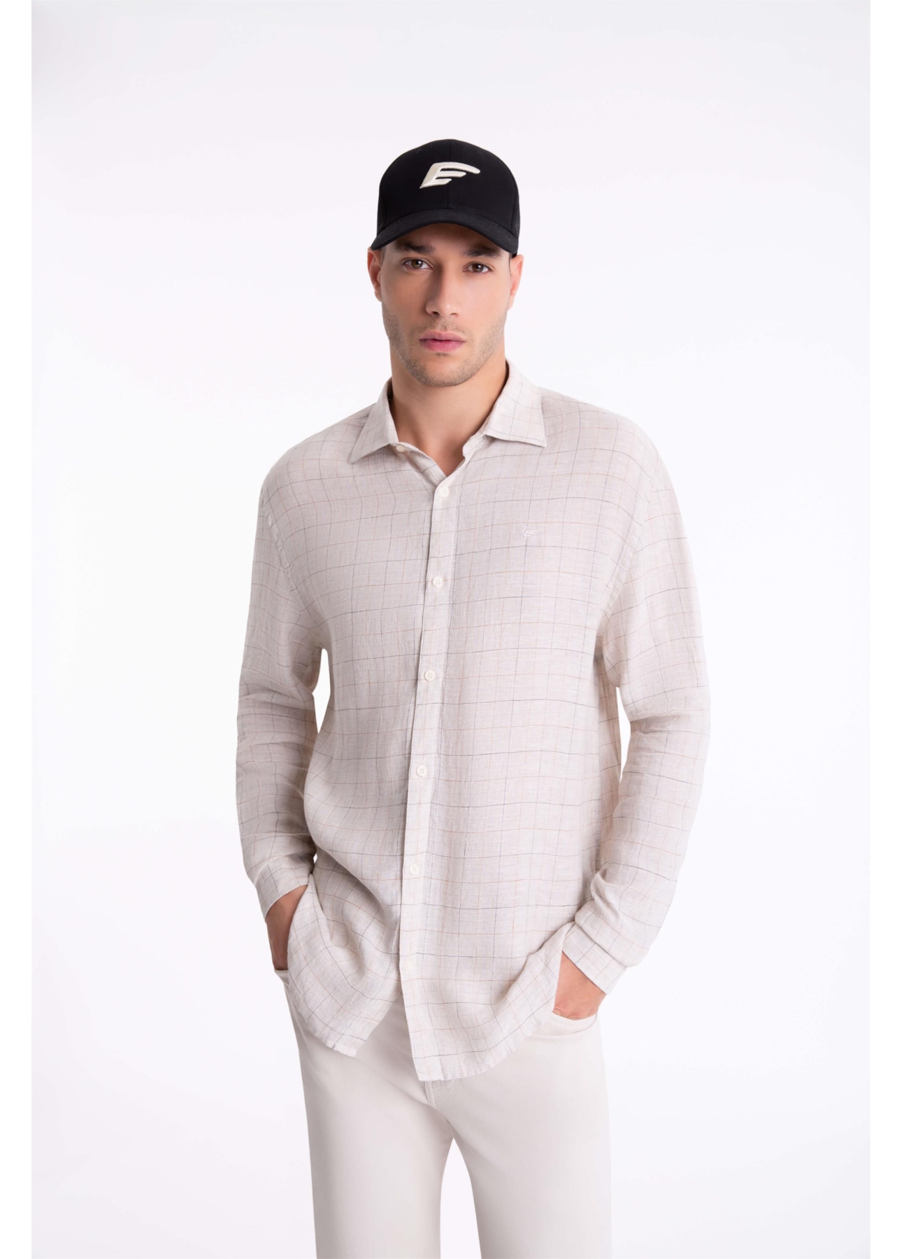 Camisa Breeze Plaid Classic Natural