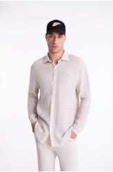 Camisa Breeze Plaid Classic Natural