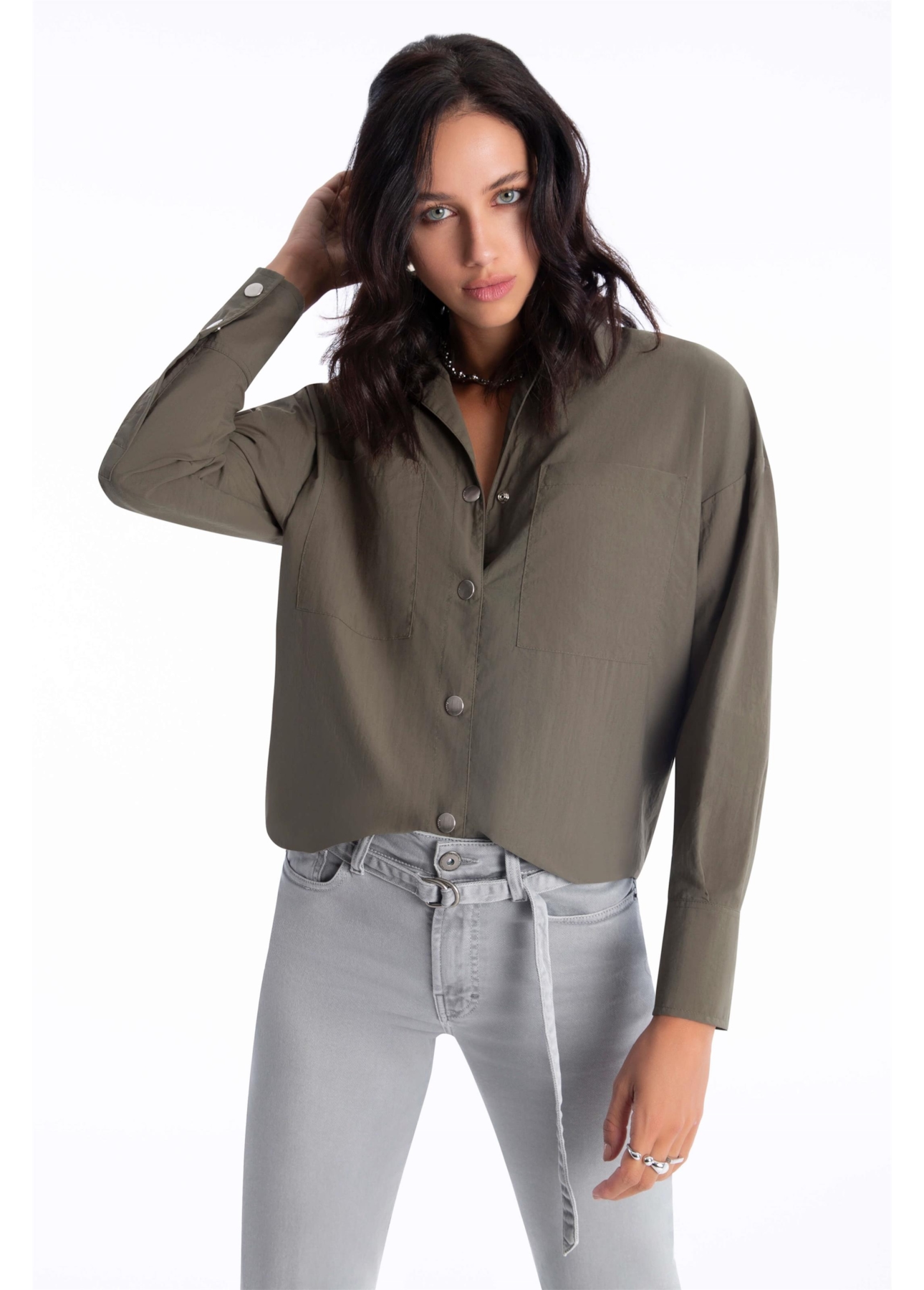 Camisa Buttons Ellus Verde Militar