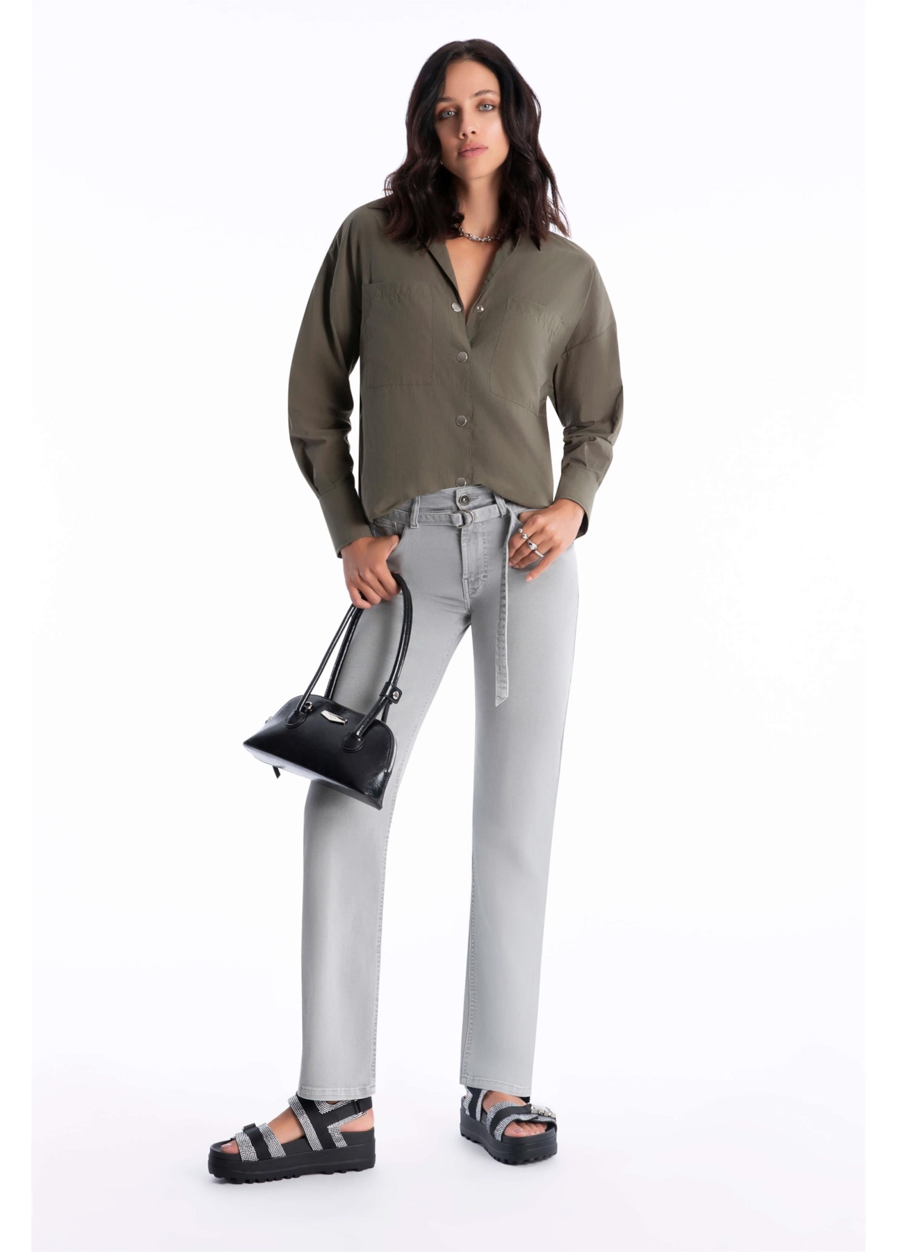 Camisa Buttons Ellus Verde Militar