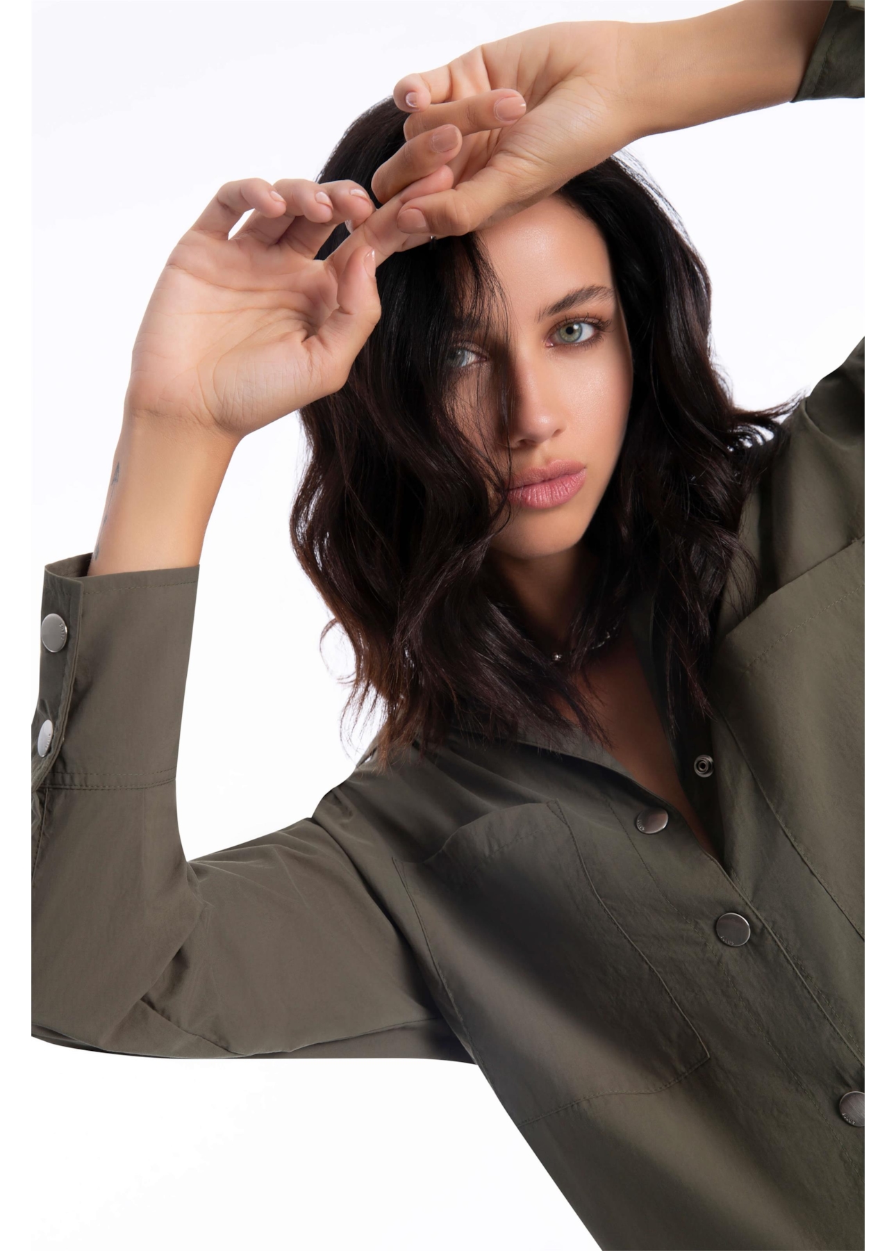 Camisa Buttons Ellus Verde Militar