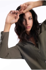 Camisa Buttons Ellus Verde Militar
