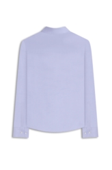 Camisa Camisa Tricoline Fil a Fil Slim Xangai Fusio Azul Seco