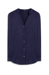 Camisa Chemise Raglan Marinho