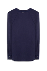 Camisa Chemise Raglan Marinho