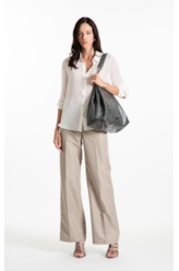 Camisa Chiffon Classic Ml Off White