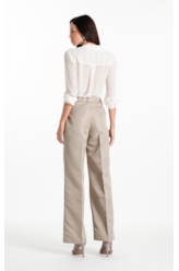 Camisa Chiffon Classic Ml Off White