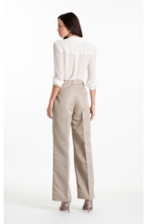 Camisa Chiffon Classic Ml Off White