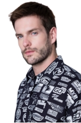 Camisa Classic Motorcycle Patches Padrao 1