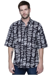 Camisa Classic Motorcycle Patches Padrao 1