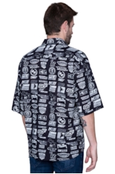 Camisa Classic Motorcycle Patches Padrao 1