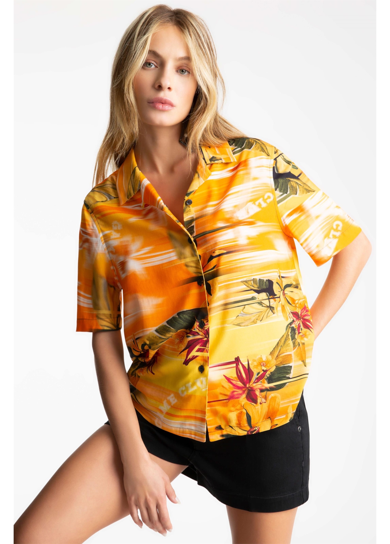 Camisa Color Garden Americ Laranja