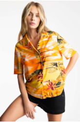 Camisa Color Garden Americ Laranja