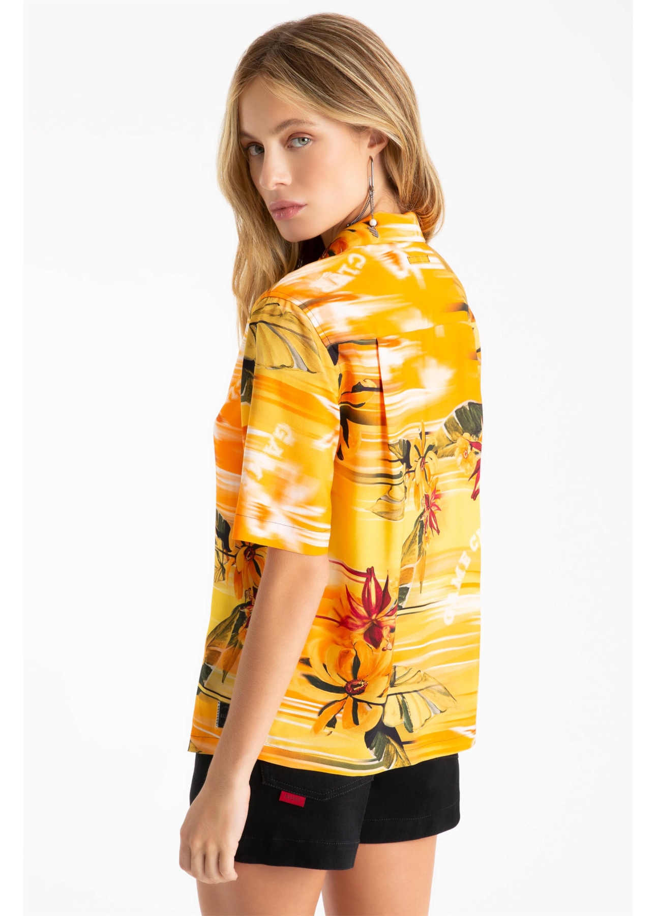 Camisa Color Garden Americ Laranja