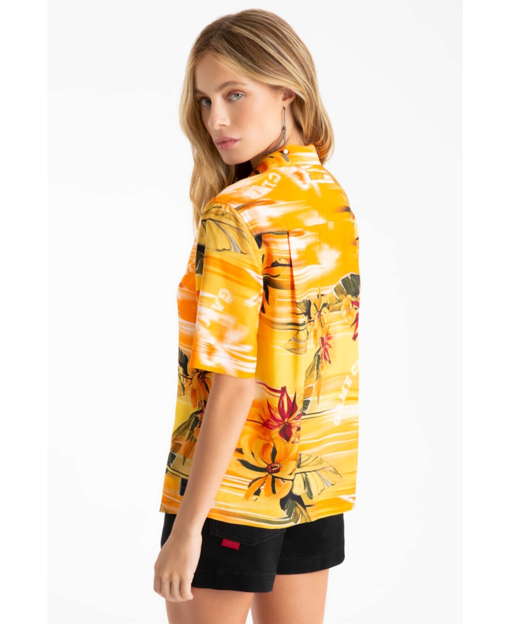 Camisa Color Garden Americ Laranja