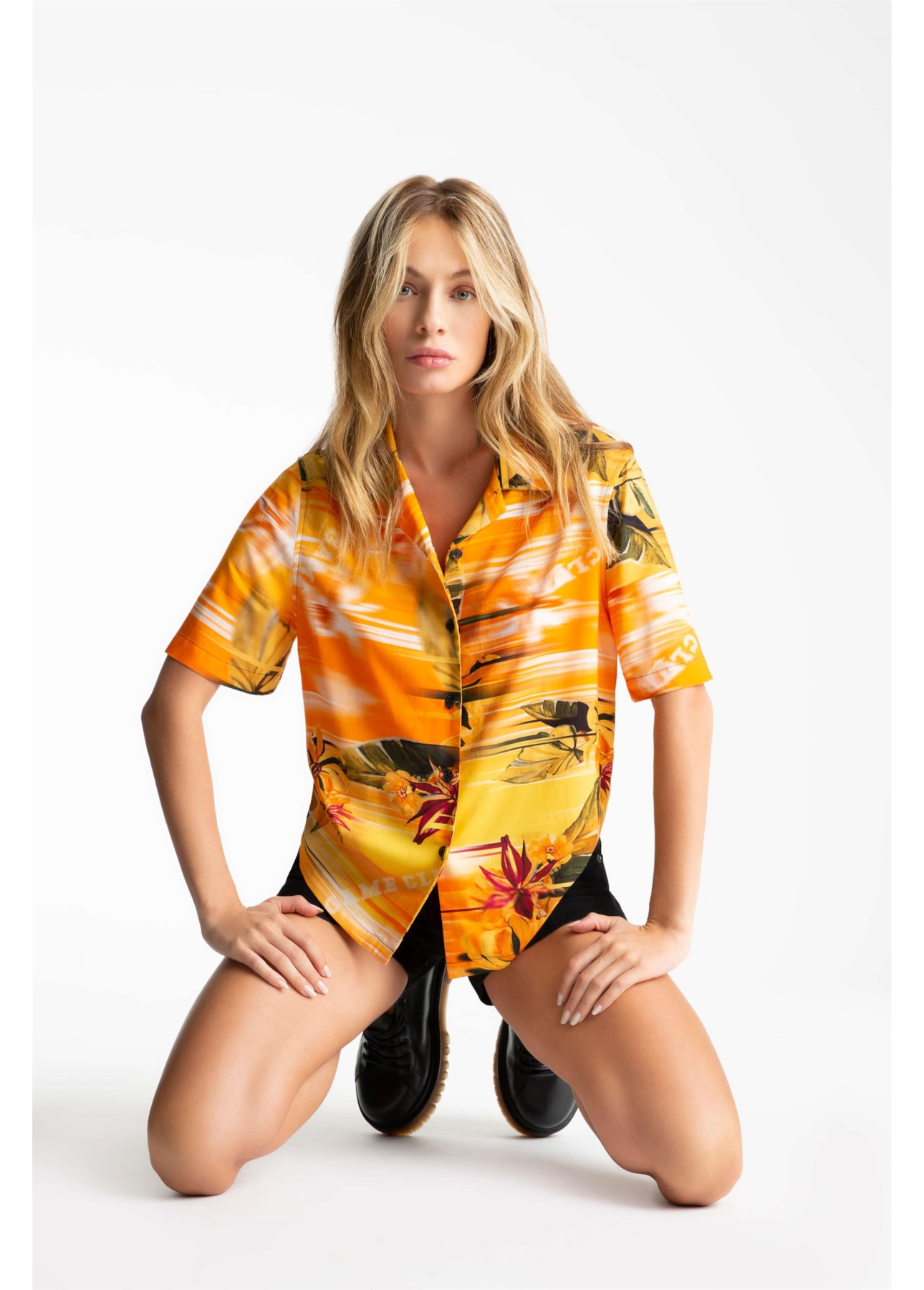 Camisa Color Garden Americ Laranja