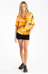 Camisa Color Garden Americ Laranja