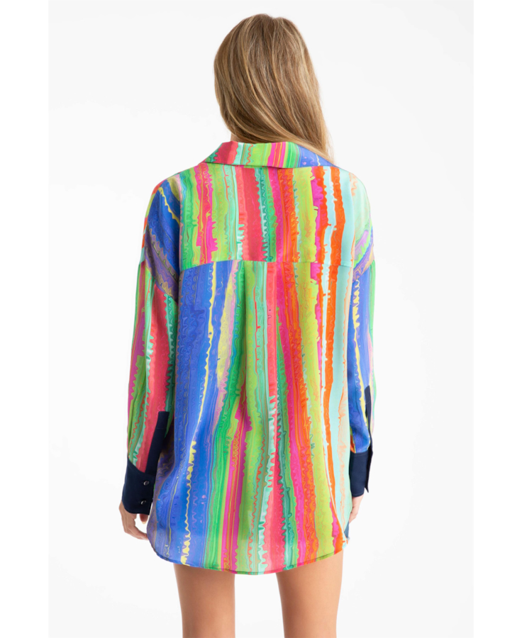 Camisa Colored Buttons Estampado