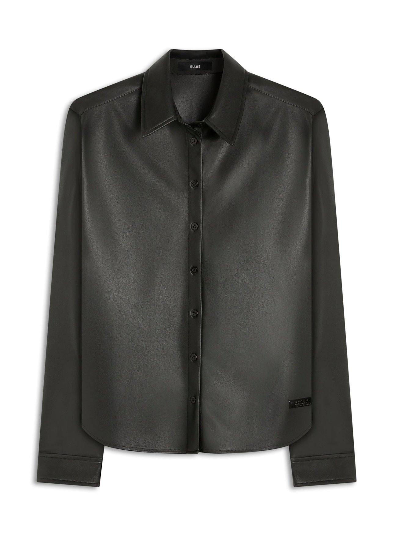 Camisa Comfort Vegan Leather Preto