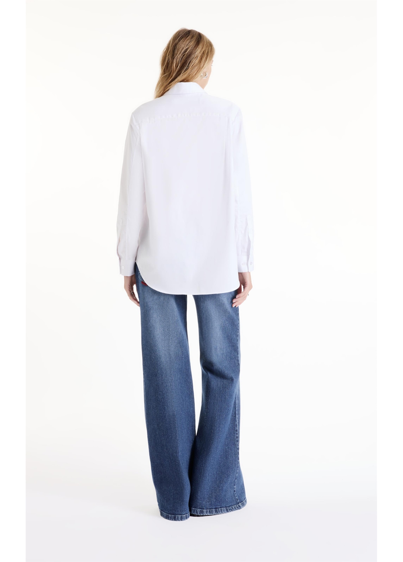 Camisa Cotton Acetinado Fluid Branco
