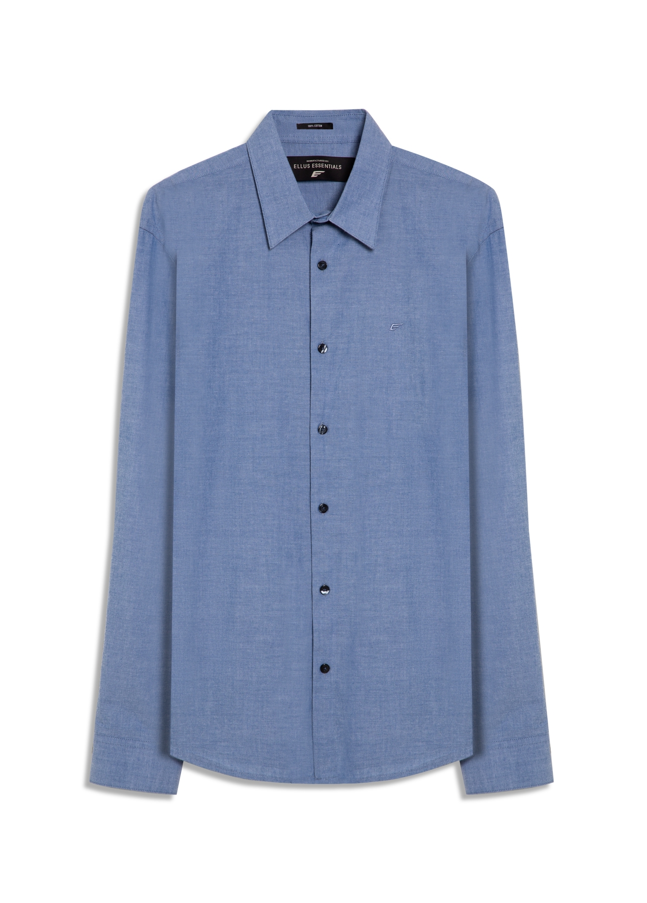 Camisa Cotton Chambray Classic Irish Ml Azul Jeans