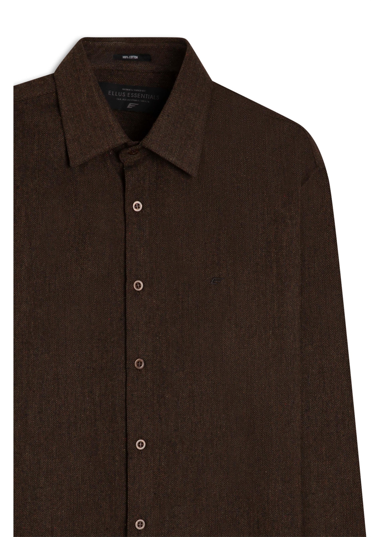 Camisa Cotton Chevron Anatomic Tabaco