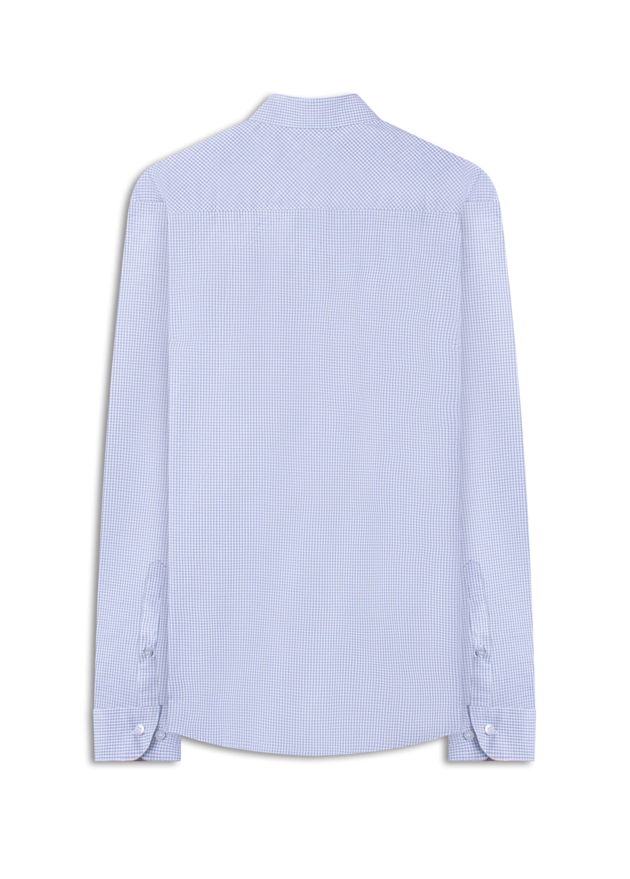 Camisa Cotton Ly Xadrez Monza Slim Xangai Azul Claro Mescla