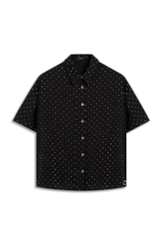 Camisa Crepe Petit Preto