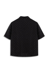 Camisa Crepe Petit Preto
