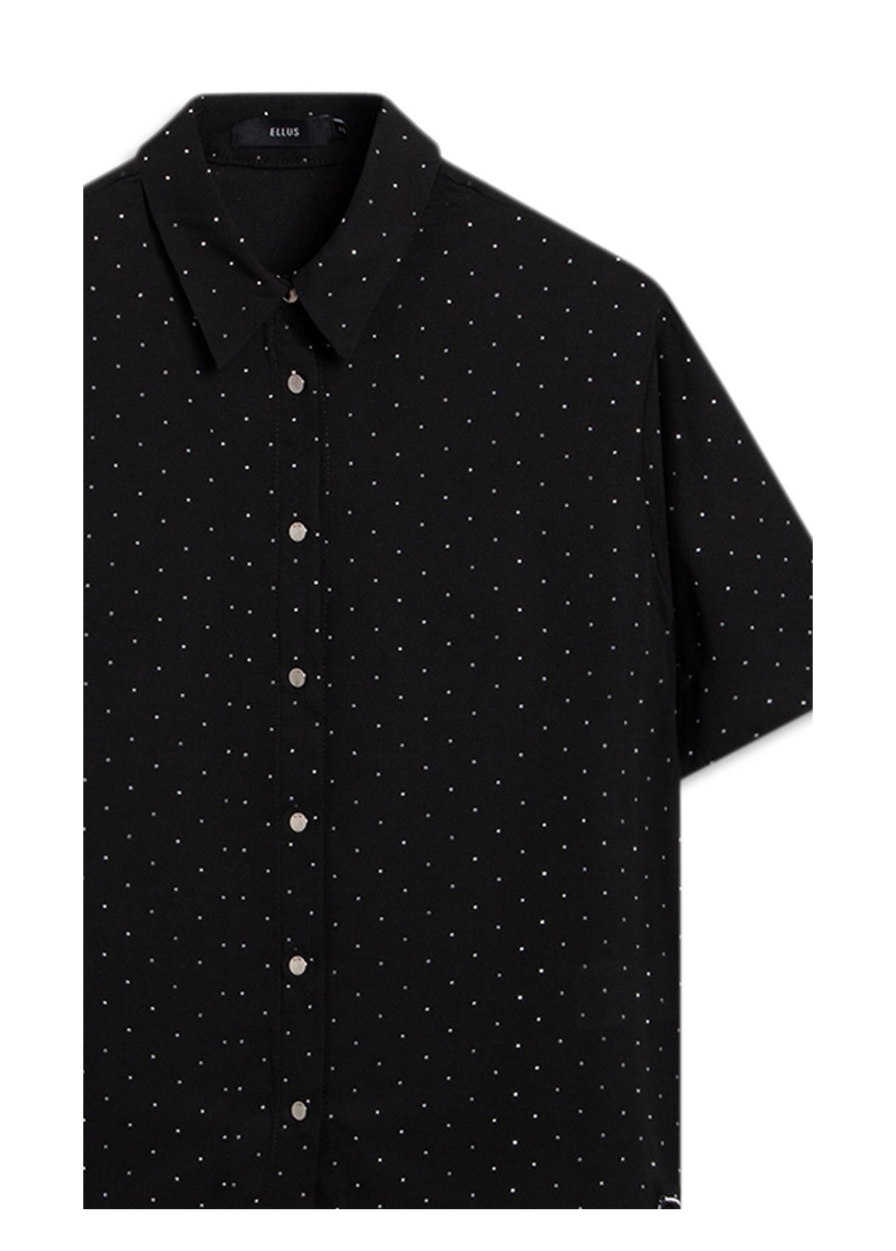 Camisa Crepe Petit Preto