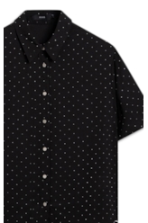 Camisa Crepe Petit Preto