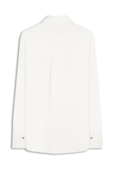 Camisa Crepe Texture Classic Off White