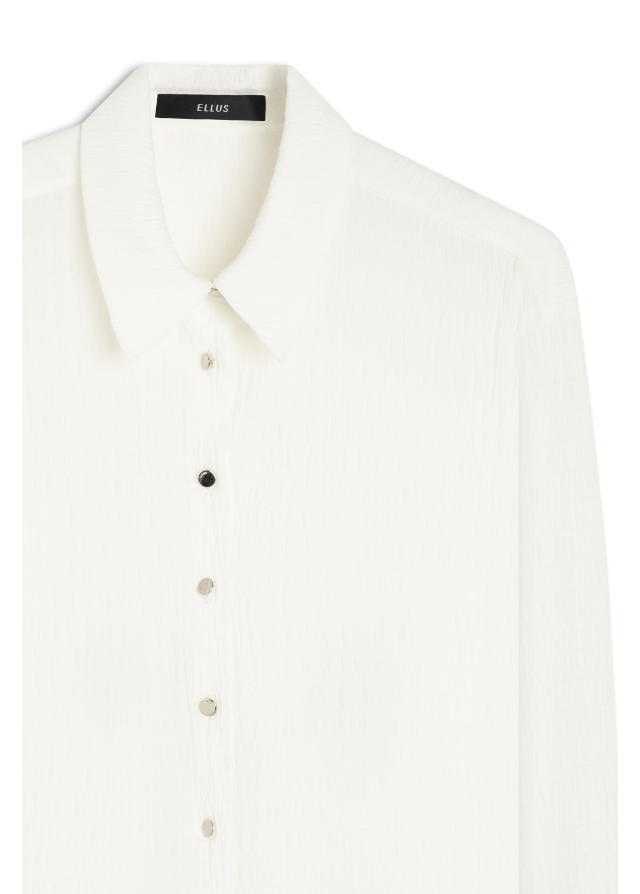 Camisa Crepe Texture Classic Off White