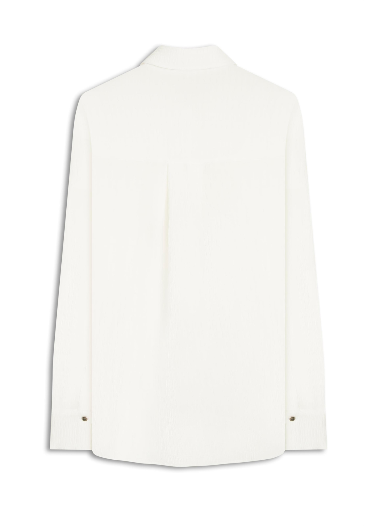 Camisa Crepe Texture Classic Off White