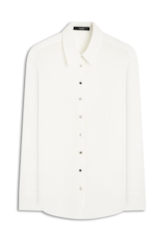 Camisa Crepe Texture Classic Off White