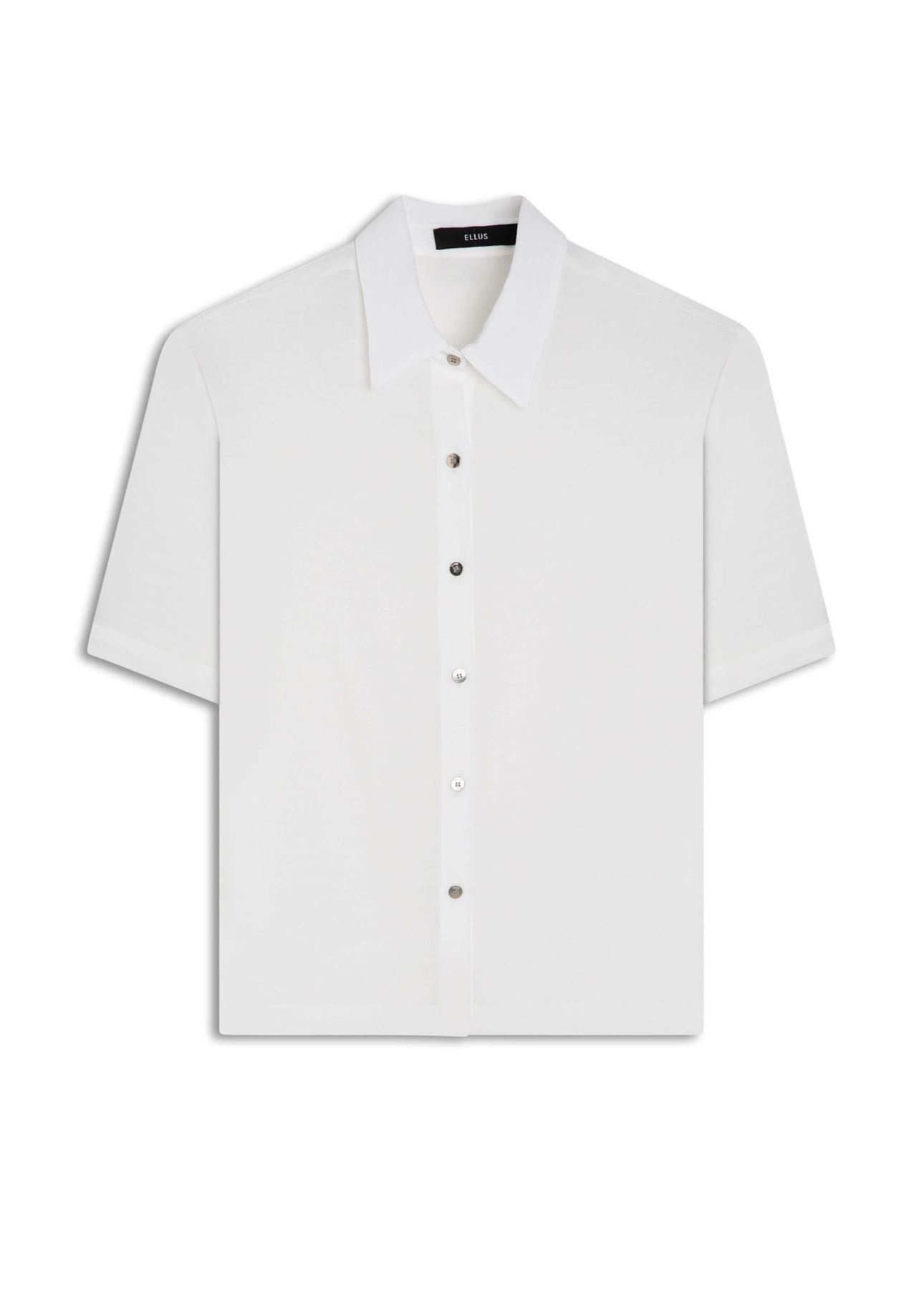 Camisa Cropped Shirt Georgette Off White