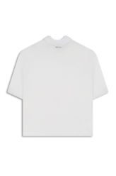 Camisa Cropped Shirt Georgette Off White