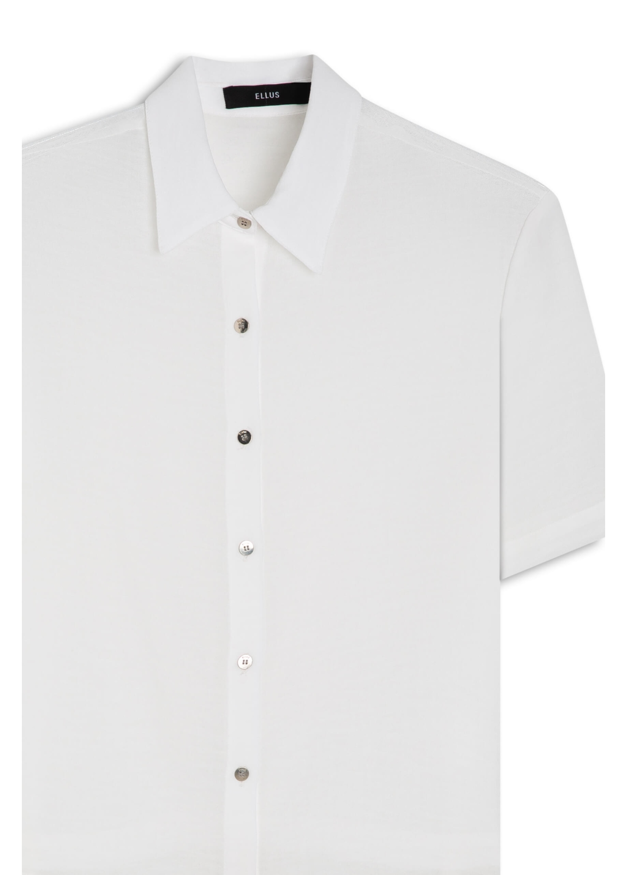 Camisa Cropped Shirt Georgette Off White
