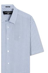 Camisa Crumpled Stretch Azul Bic