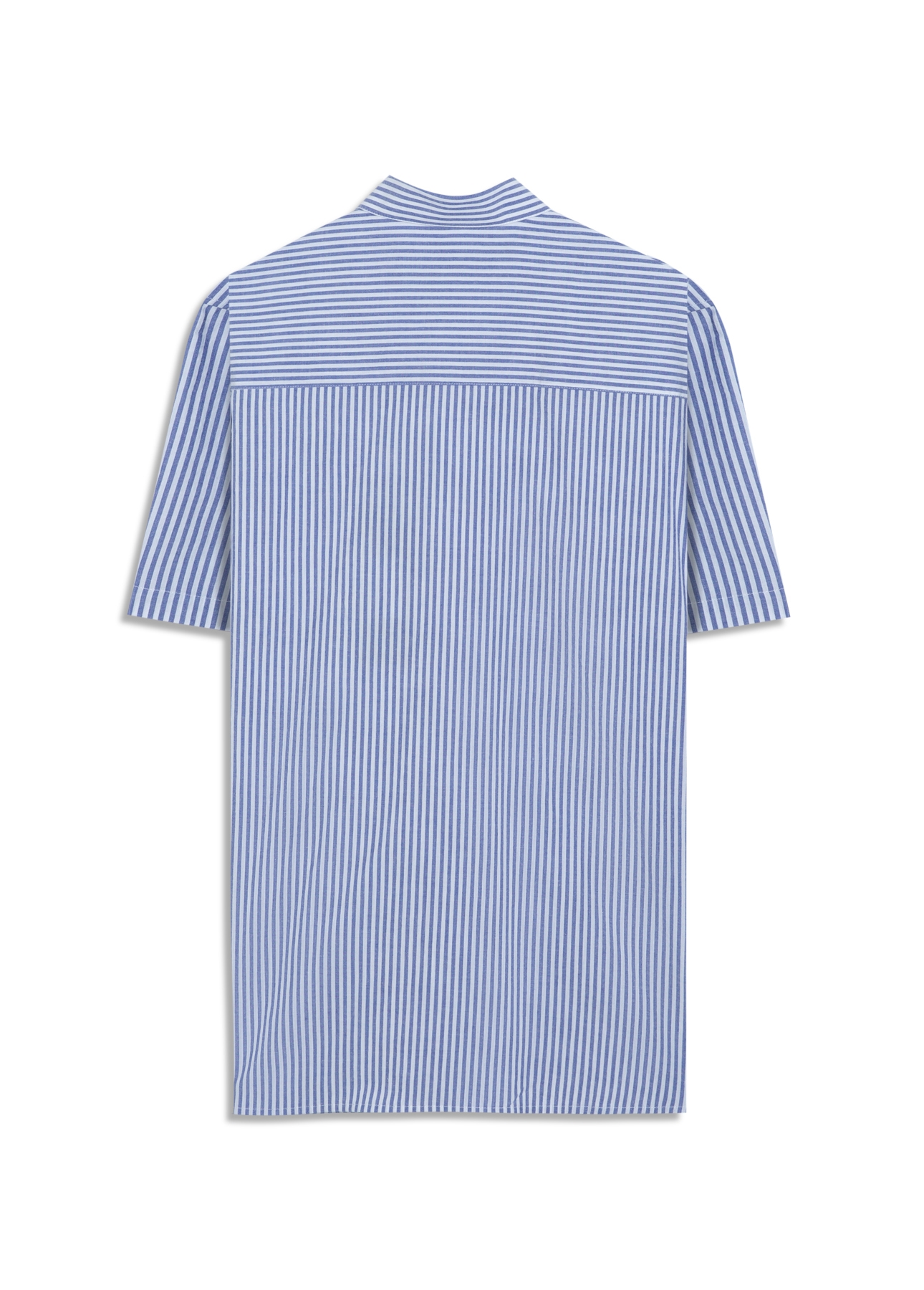 Camisa Crumpled Stretch Azul Bic