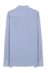 Camisa Crumpled Stretch Santa Paula Listras Cla Azul Bic