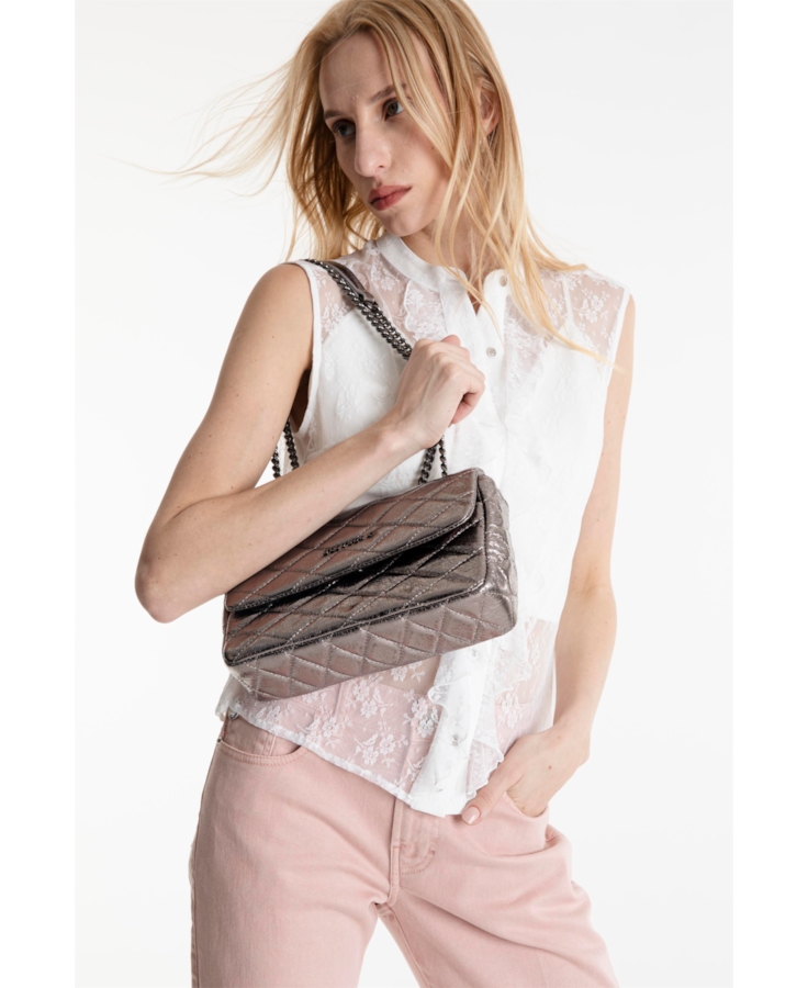 Camisa Ferrete Ruffle Sleeveless Branco