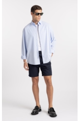 Camisa Fil a Fil Modal Classic Azul Claro