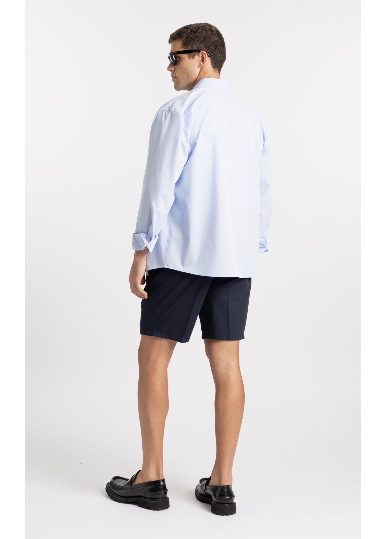 Camisa Fil a Fil Modal Classic Azul Claro
