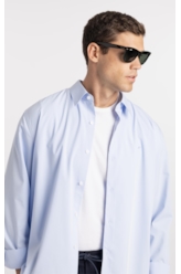 Camisa Fil a Fil Modal Classic Azul Claro