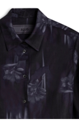 Camisa Flame Surf Cropped Purple Blue