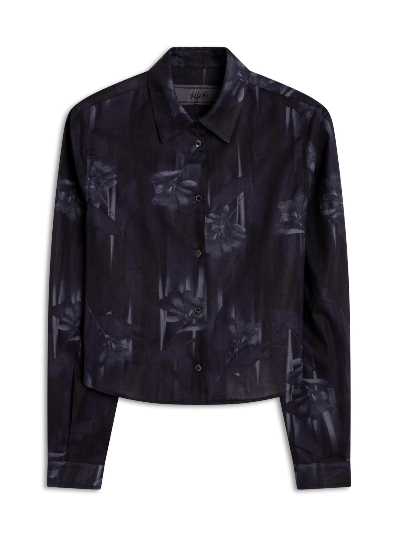 Camisa Flame Surf Cropped Purple Blue