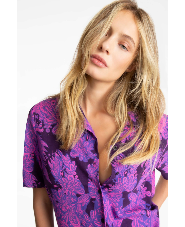 Camisa Floral American Pink
