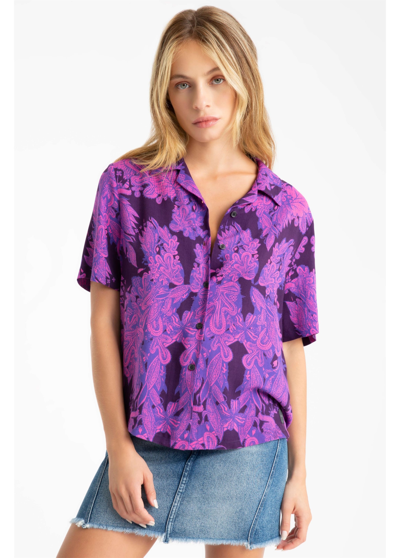 Camisa Floral American Pink